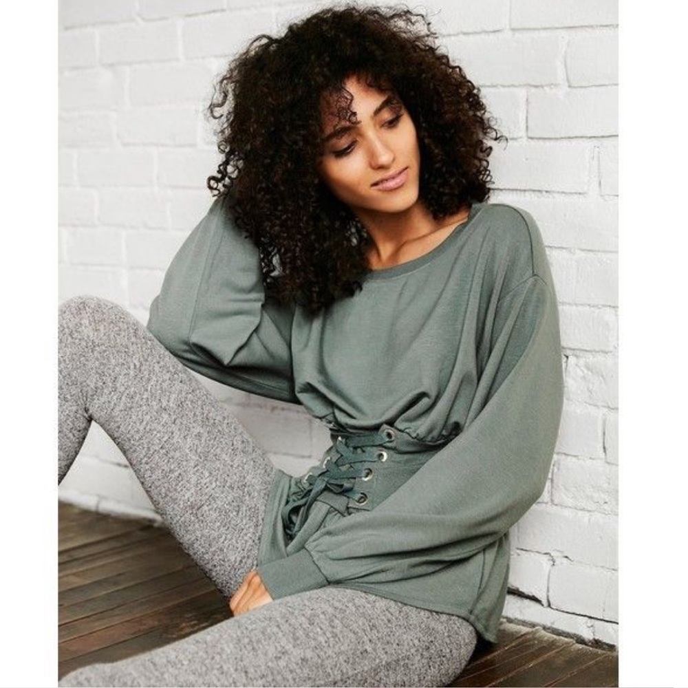 Express Corset Waist Sweater